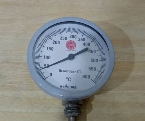 0-600 Degree Celcius Analog Temperature Meter Back Direct Dial Thermometer