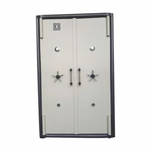 Iron Code Lock Double Door Storage Locker