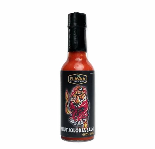 Flavaa Bhut Jolokia Hot Sauce 160 G| Ghost Pepper Hot Sauce| Extreme Hotness 5/5 Scale