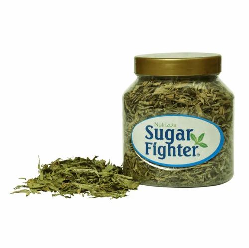 Green Natural Stevia Leaves - 50gm, Packaging Type: Jar