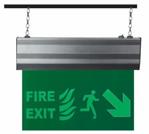 Green Fire Exit Sign Board