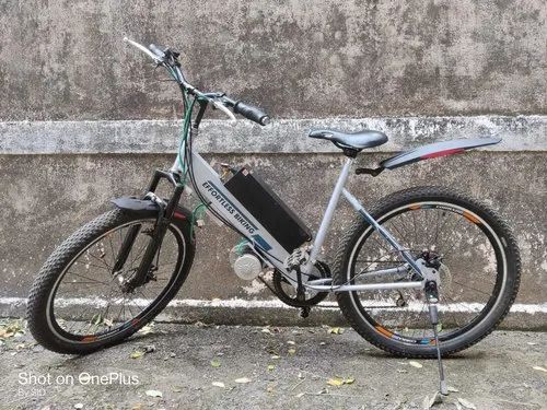 Nimble Silver Electric Bicycle, Battery Charging Time: 90 Minutes, Battery Mileage: 30 Kms