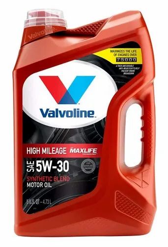 Car,Truck Valvoline High Mileage Synthetic Blend Engine Oil