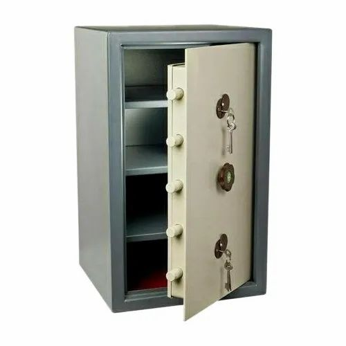 White And Grey Commercial Safety Locker