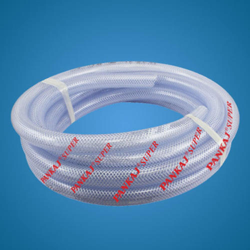 Transparent Pankaj Super Flex PVC Braided Hose