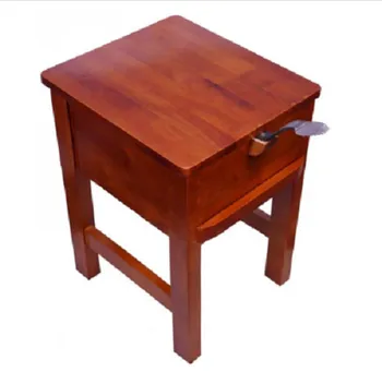 Coco Grinder Stool / Coco Scraper Stool - Red Wood With Waterproof Coating