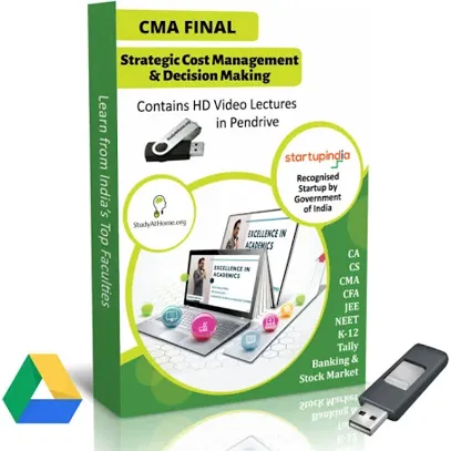 CMA Final - Strategic Cost Management & Decision Making by CA Aaditya Jain