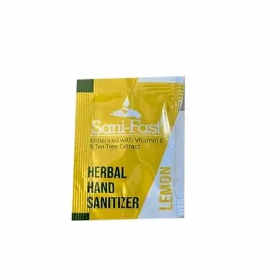 Puro Sani-Fast Herbal Hand Sanitizer Sachet, Alcohol Content: 71 - 80