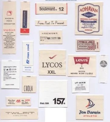 Canvas Printed Garment Labels, For Garments, Packaging Type: Packet