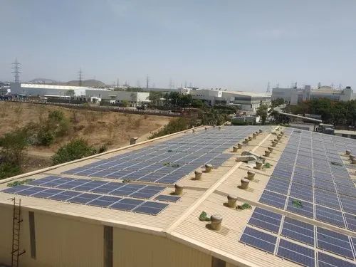 Total System Grid Connected Solar Rooftop, For Industrial, Capacity: Various