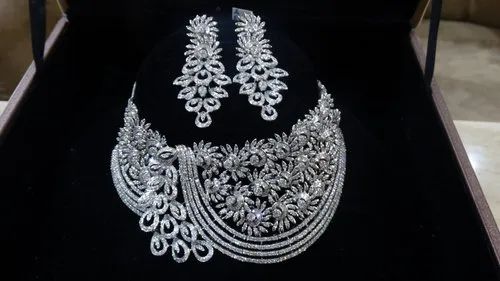 Diamond Necklace Set HDS107, Size: Standard, 15g