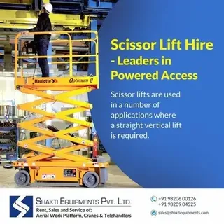 Haulotte Scissor Lift - Battery Operated Rental Service, Running Mode: Self Propelled