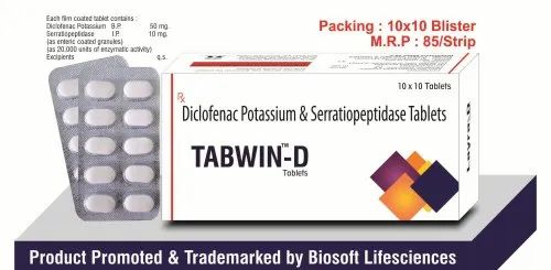 Tabwin-d Diclofenc 50mg + serra 10 mg