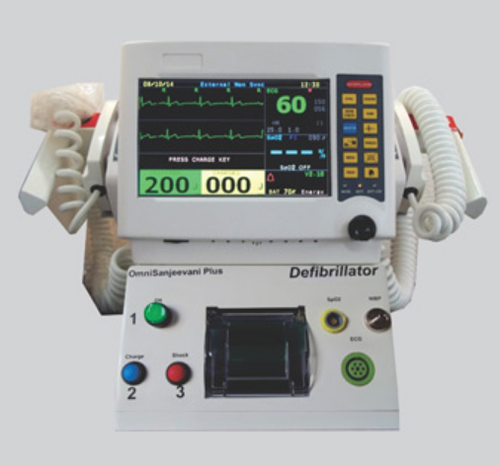 Biphasic Defibrillator With Multipara Monitor And Printer