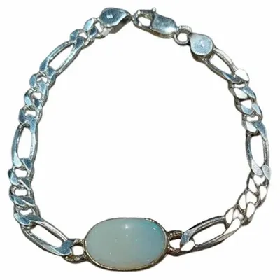 100% Opal Stone Sliver Bracelet, 10gm