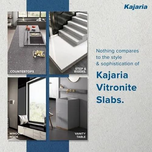 Kajaria Vitronite Slabs For Kitchen Counter Tops, Step Risers, Vanity Tables.