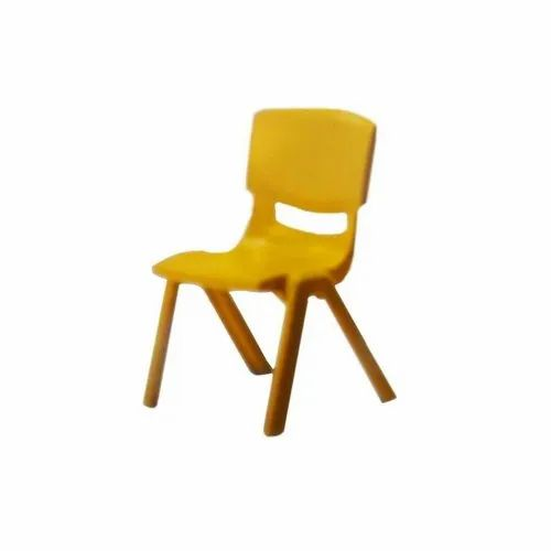 Yellow And Red Kids School Chair