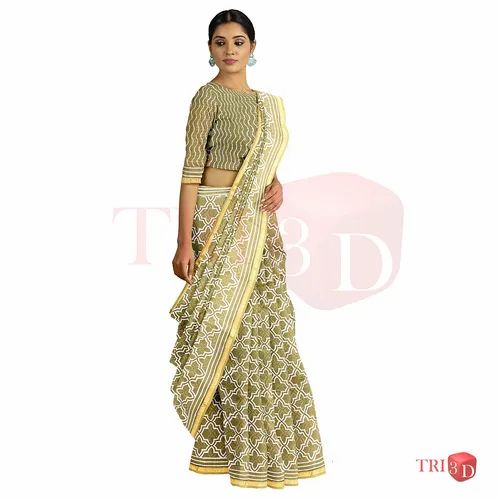 3D Photography Services for Sarees Using TRI3D Digital Draping Software