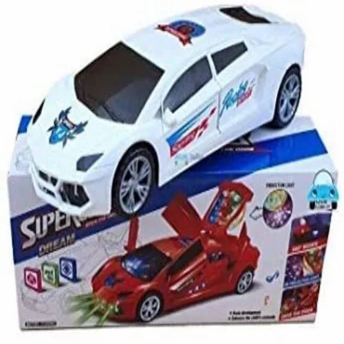 3 D Super Car Toy Car Toy for Kids with 360 Degree Rotation & Door Opening Sound