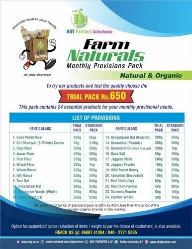 FARM NATURALS- Monthly provisions pack
