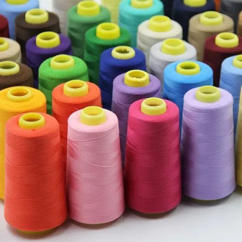 Multicolor Azo Free Spun Polyester Thread