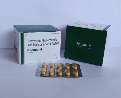 REOMIC-M Drotaverine 80 mg+Mefenamic acid 250 mg, 10*10, Prescription