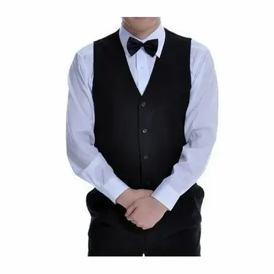 Adno Black and White Waiter Uniform, For Hotels,Restaurant