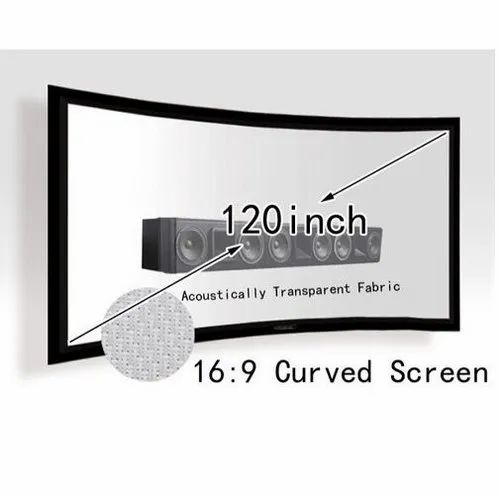 Wall Mount White Holkoi SC04 Curved Projection Screen, For Homes, Screen Size: 12" x 8"