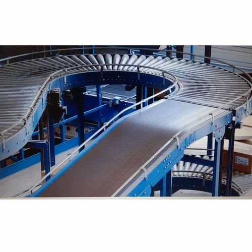 Stainless Steel Roller Conveyor, Capacity: 80 Kg Per Feet