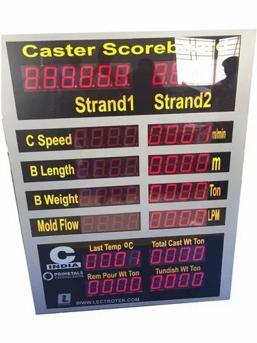 Aluminum Rectangle Electronic LED Scoreboard, For Sports And Tournaments, Dimension: 5x4feet