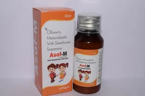 Asof-m Ofloxacin Metronidazole Susp, 60ml, Prescription