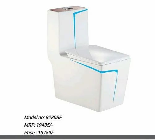 Closed Front White One piece siphonic toilet, for Bathroom Fitting