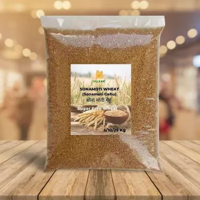 Golden 25 Kg VILLKART Sona Moti Whole Emmer Wheat