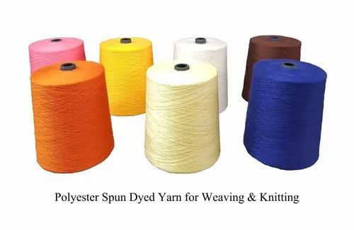 Spun Polyester Dyed Yarn