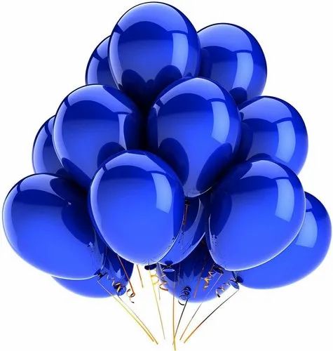 Party Pahal HD Blue Metallic Balloon 50 pcs, Size: Medium