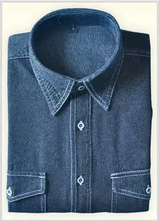 Plain 100% Cotton Denim Shirt