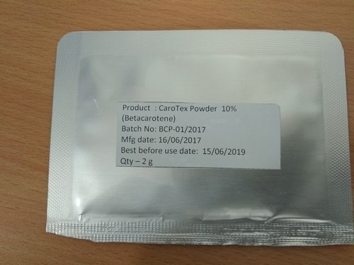 Carotex Beta-Carotene Powder 10%, Packaging Type: Aluminium Pouch