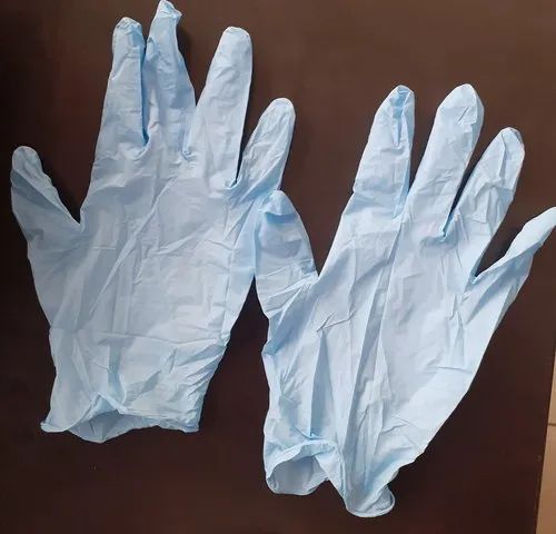 Blue Nitrile Hand Gloves, Size: universal, Model Name/Number: k351