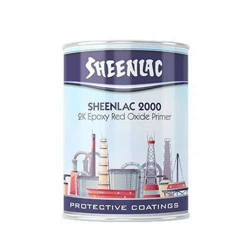 Sheenlac 2000-2K Epoxy Red Oxide Primer 1 L, Bucket