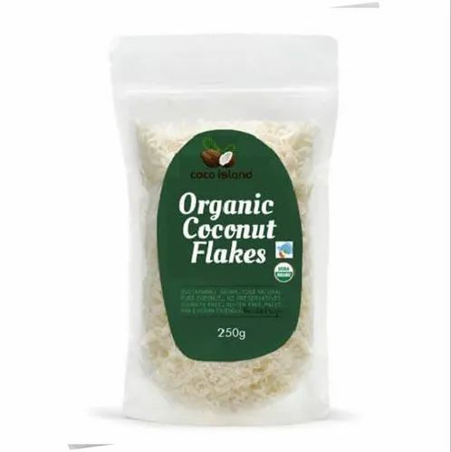 Coco Island Organic Coconut Flakes, Packaging Size: 250 g