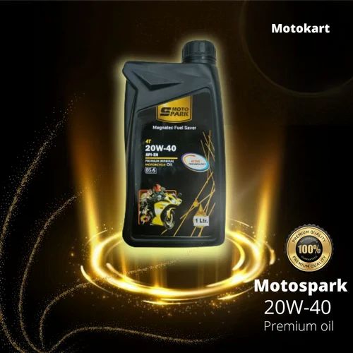 Motospark Engine Oil 20W-40, Bottle of 1 Litre