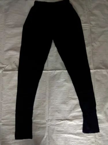 Black Mid Waist Ladies Leggings, Casual Wear, Slim Fit