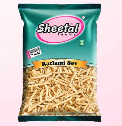 Sheetal Ratlami Sev Namkeen, Packaging Type: Packet