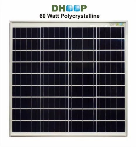 Dhoop 60 W 12V Polycrystalline Solar Panel