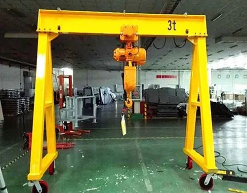 Yellow Electric Portable Gantry Crane, Maximum Lifting Capacity: 3 Ton