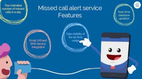 Missed Calls Alert Service, Communication Language: English,Hindi