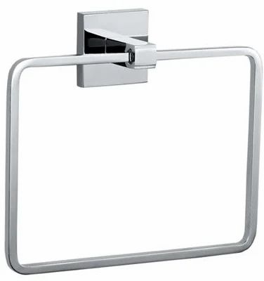 Silver Towel Ring Square