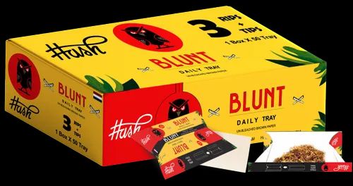 Blunt Daily Tray Pack Unbleached Brown Paper, For Smoking