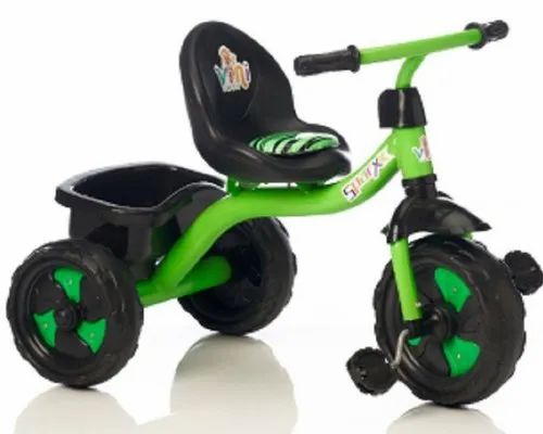 4 Year Green Vini Toys Kids Tricycle With Back Basket, Size: 35x25x25 cm