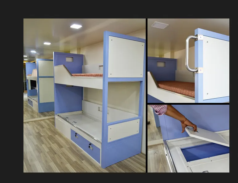 Purple And White Project -Cgopv-2-Tier Bunk Bed